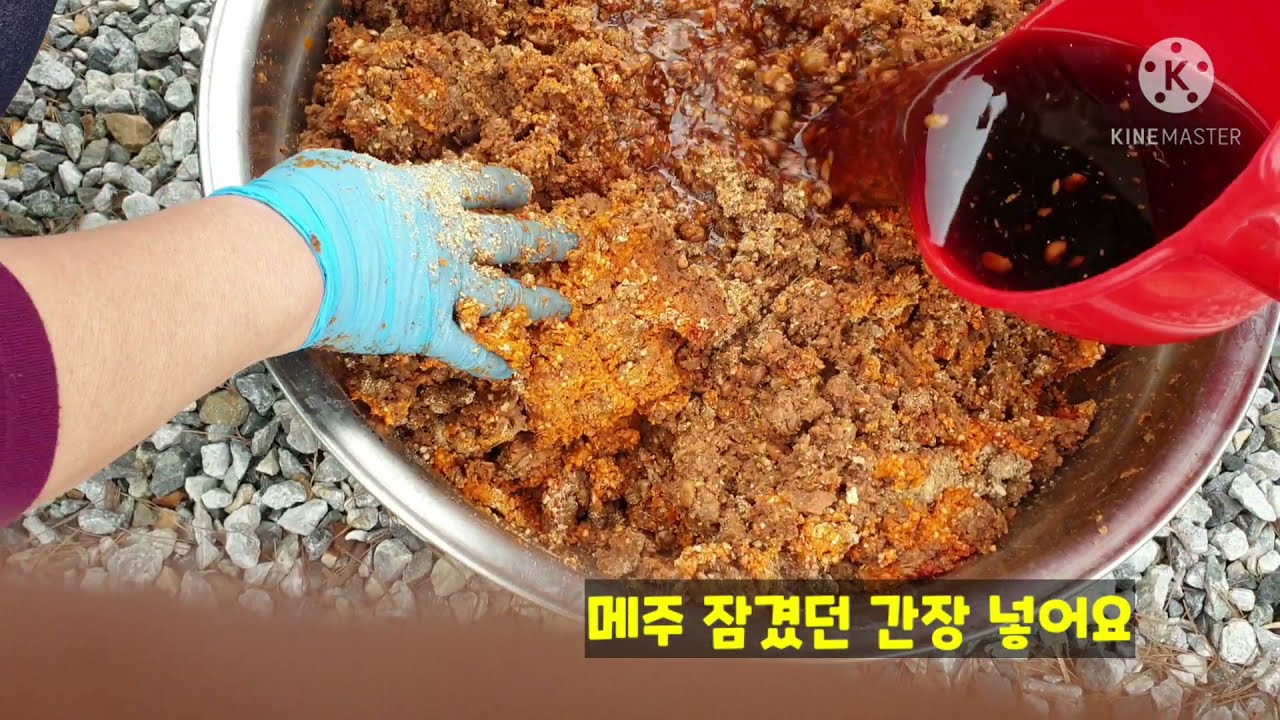 50일 장가르기 실전!!! 우리집 된장맛 세상이 다 알어...