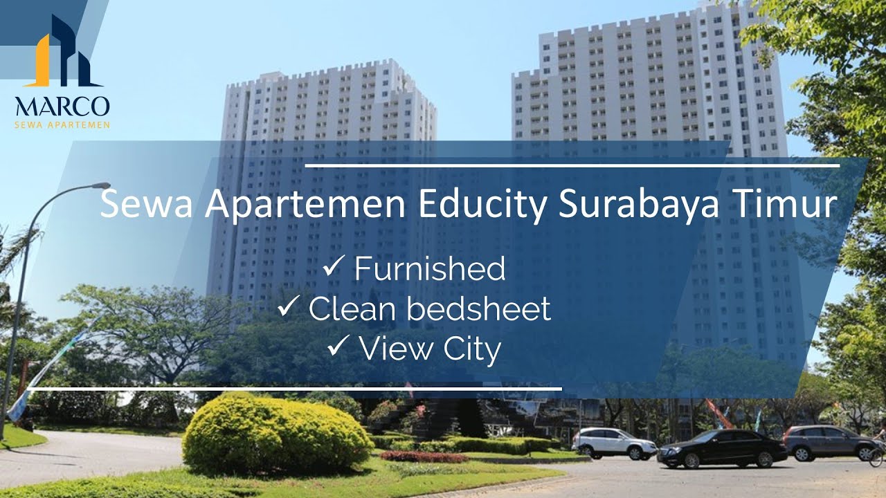 Sewa Apartemen bulanan murah tipe 2BR lokasi dekat Eastcoast Mall Surabaya Timur