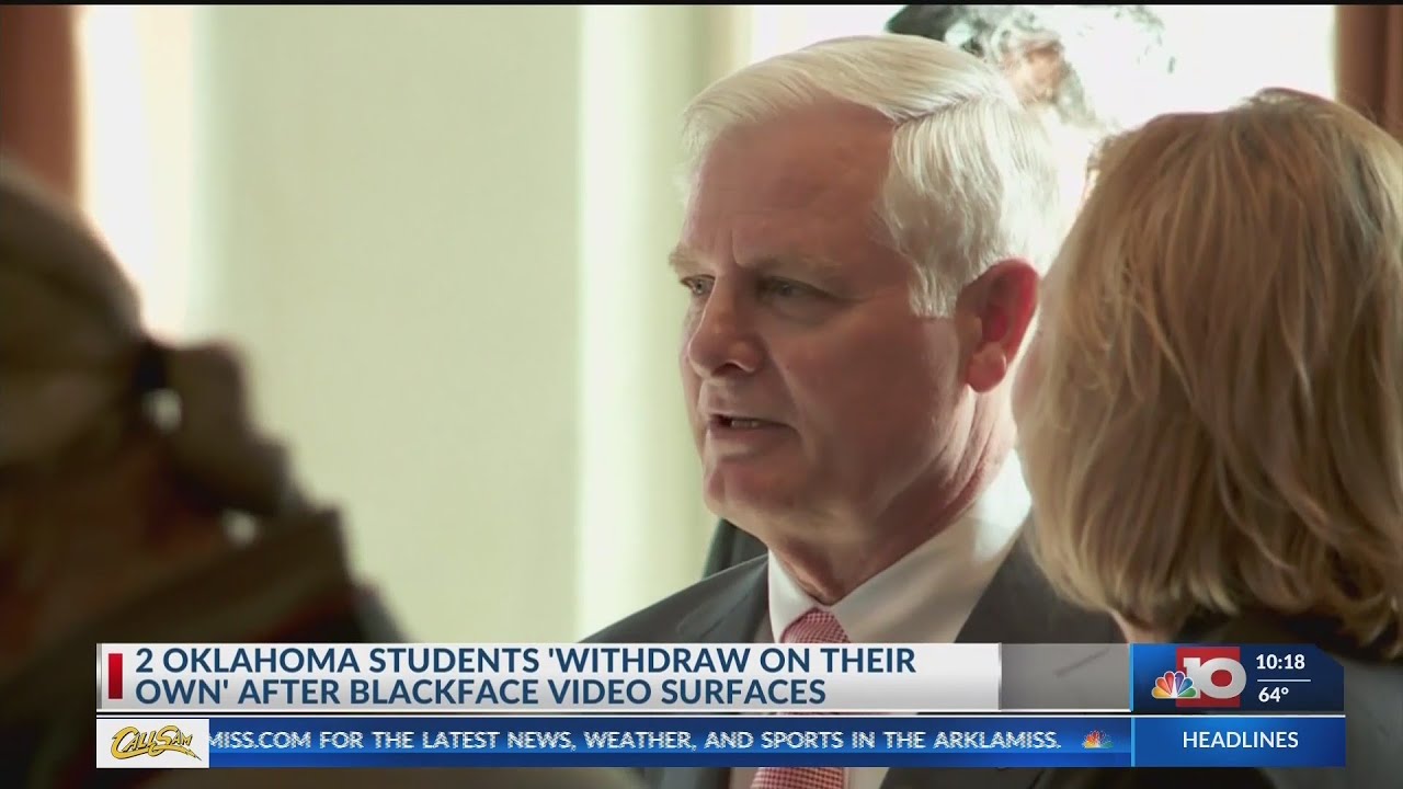 CAUGHT ON CAMERA: 2 Oklahoma students 'Withdraw on their own' after Blackface video surfaces