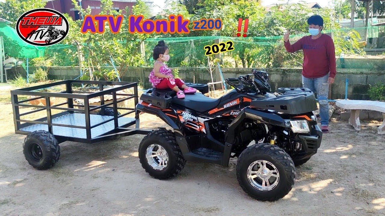 ATV Konik อัพเดทรุ่น z200 ปี 2022  ที่ร้าน Thewa ATV Minioffroad ส่งมอบ ลค.จ.สุรินทร์ ไปชมกันครับผม