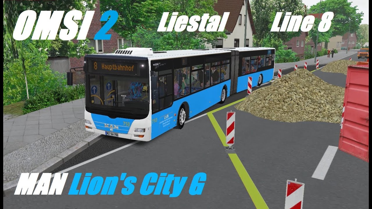 OMSI 2. Map Liestal, Line 8, MAN Lion's City G. Part 2