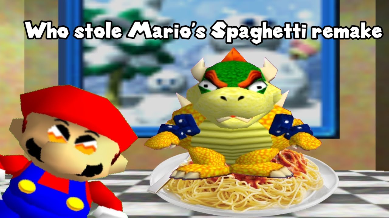 SM64 Bloopers Remake: Who stole Mario's spaghetti 