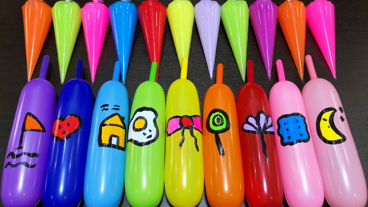 MAKING SLIME WITH PIPING BAG VS BALLOON ! SATISFYING VIDEOS #6943