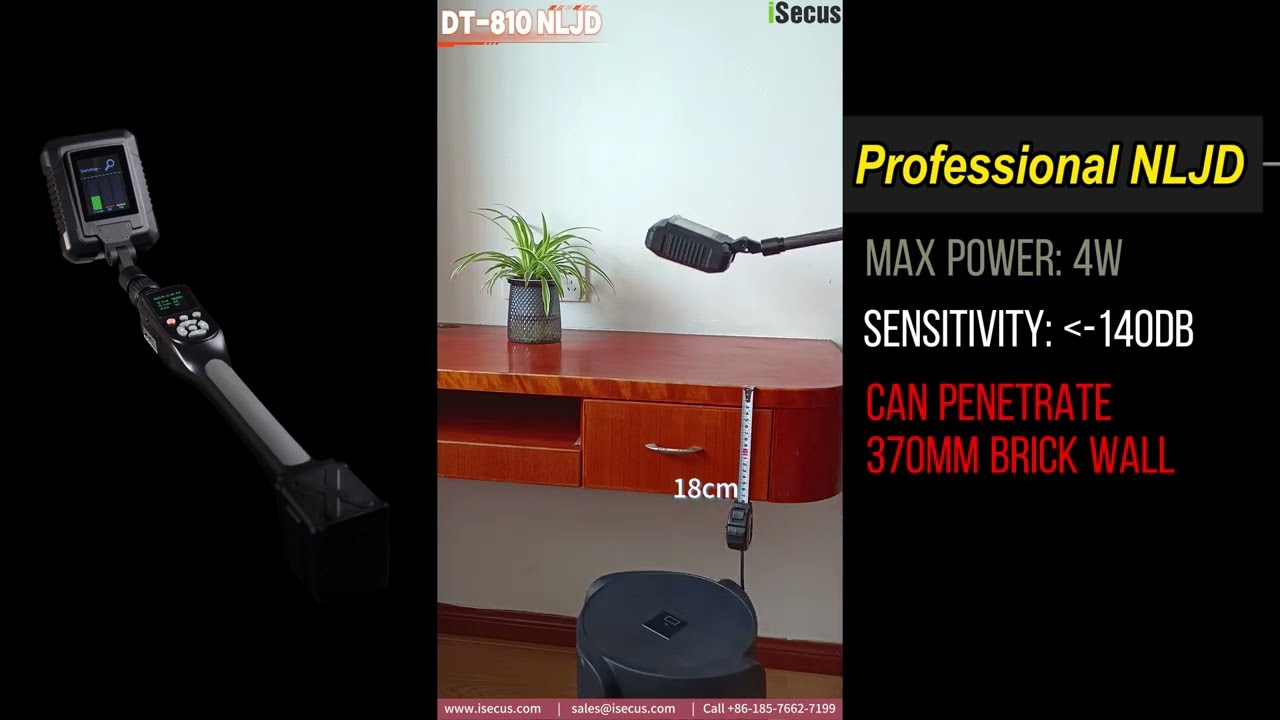 DT-810 NLJD Detecting Hidden Electronics through Cupboard & Solid Wall/TSCM Bug Sweeping Equipment
