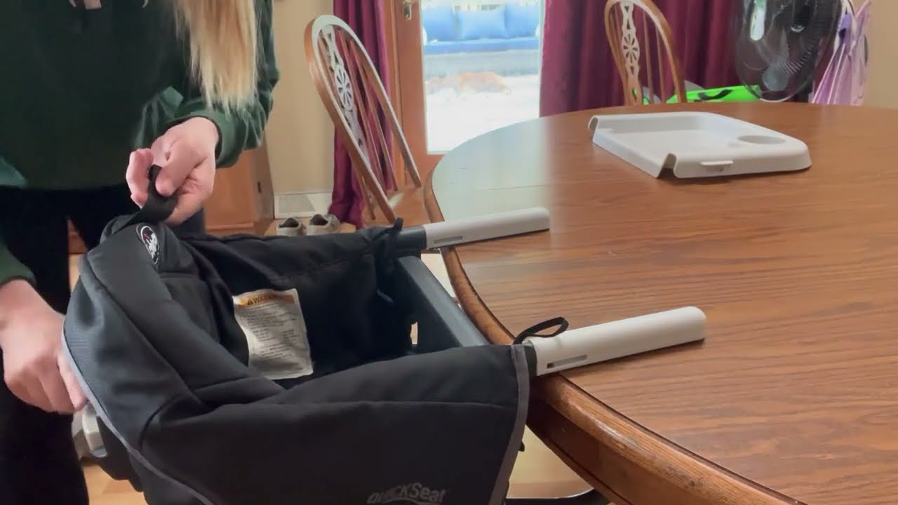 Chicco QuickSeat Hook On Chair Review, Watch how easy this chair is to place! Washable