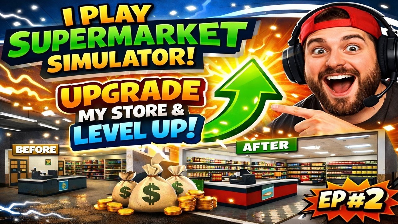 I Play Supermarket Simulator Upgrade my store and level up EP#2