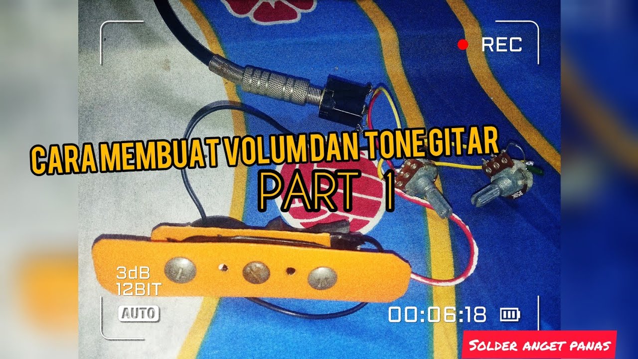 cara membuat volume dan tone gitar PART 1