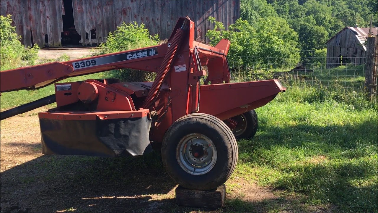 Дисковый комбайн Case IH 8309 — новые ножи и смазка для режущего аппарата
