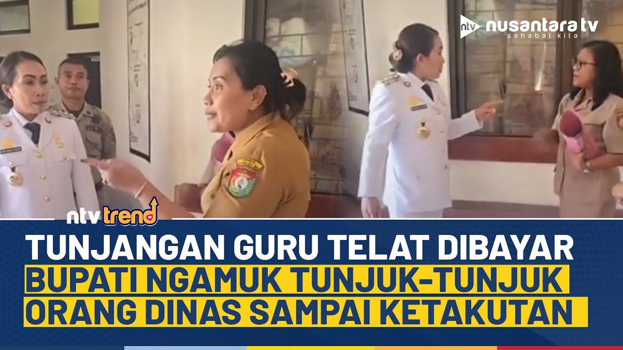 Bupati Sumba Barat Daya Ngamuk Tunjuk-Tunjuk Orang Dinas Pendidikan, Tunjangan Guru Telat Dibayar