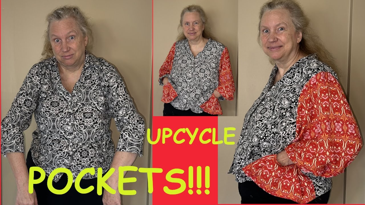 Upcycling & Upsizing by adding POCKETS and PIRATE Sleeves