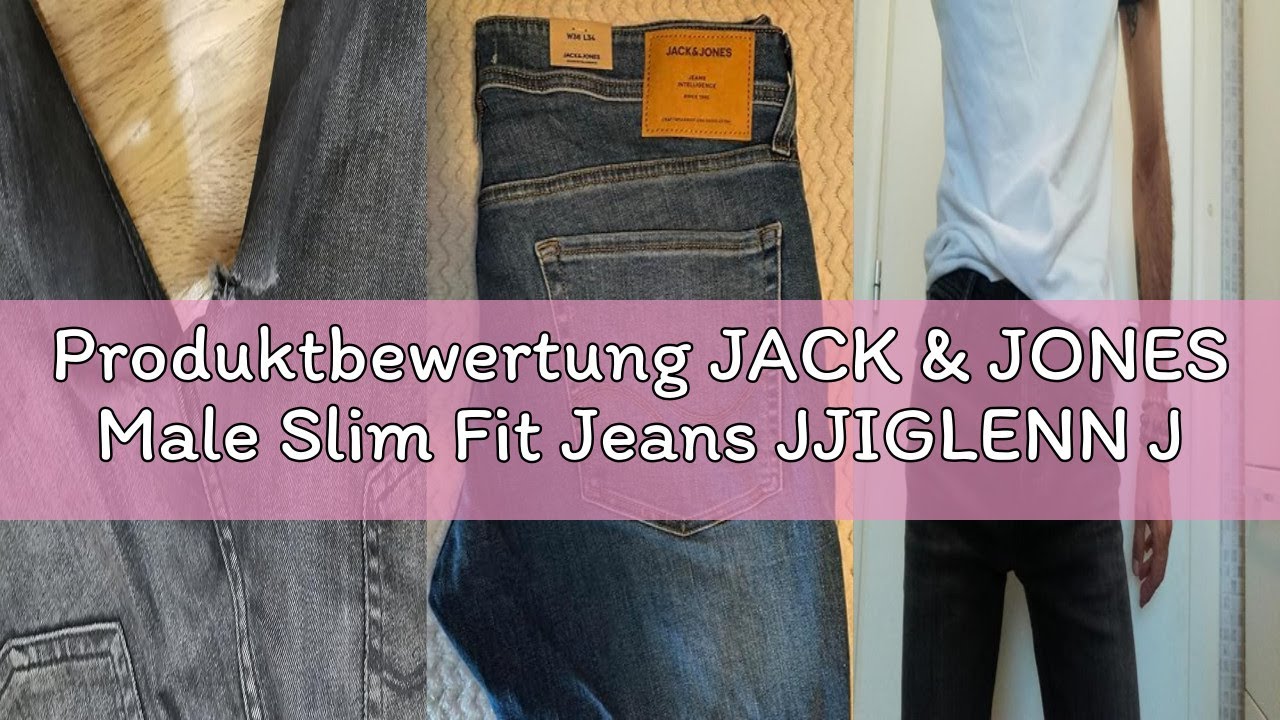 Produktbewertung JACK & JONES Male Slim Fit Jeans JJIGLENN JJORIGINAL CB 816 NOOS Slim Fit Jeans