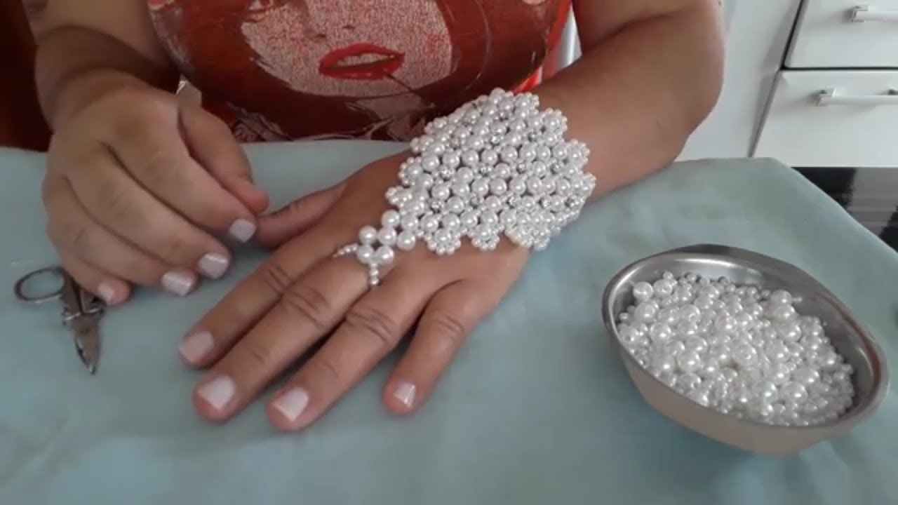 Luvas de pérolas para noivas