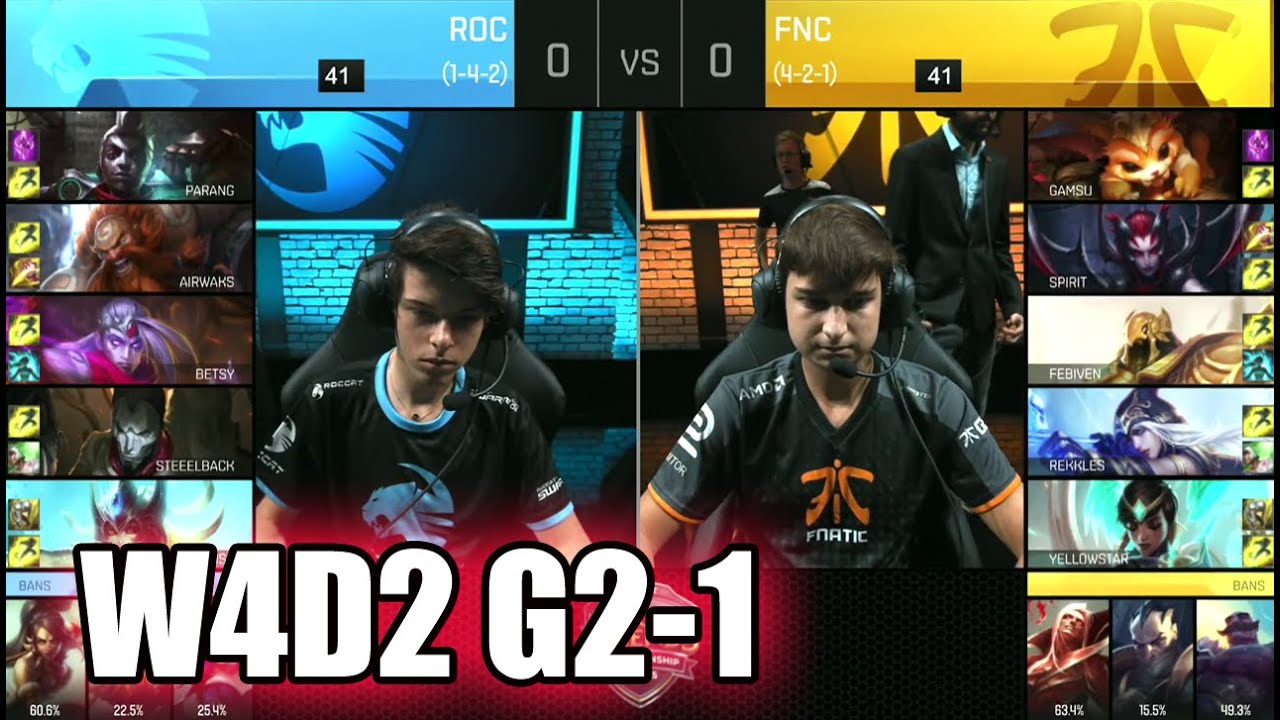 ROCCAT vs Fnatic | Game 1 S6 EU LCS Summer 2016 Week 4 Day 2 | ROC vs FNC G1 W4D2 1080p