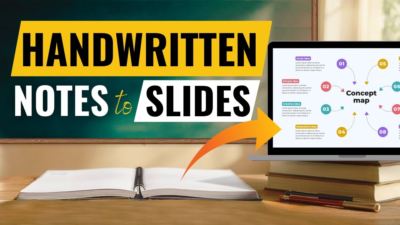 FREE AI Tool to Convert Handwritten Notes 📝 to Presentations⚡️