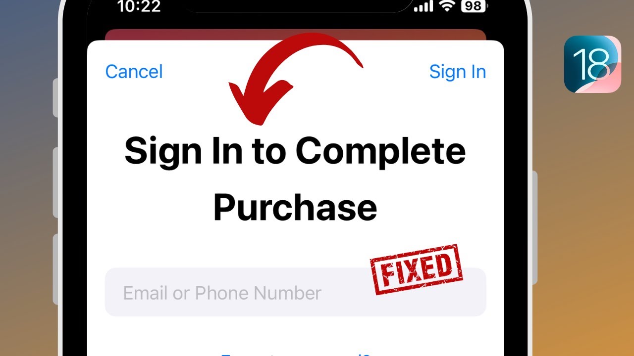 How To Fix Sign In To Complete Purchase in iPhone or iPad Problem iOS 18