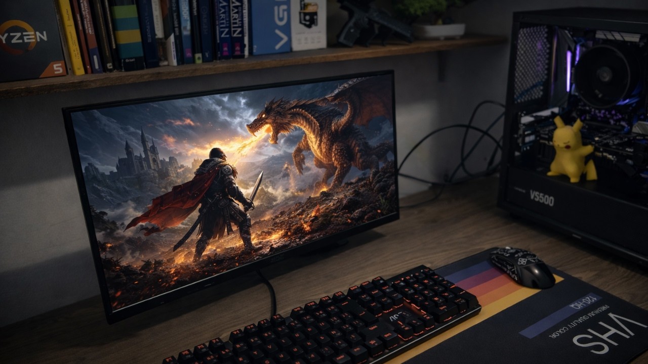 MONITOR CUSTO-BENEFÍCIO PARA 2026: 120HZ E 1MS | UNBOXING COMPLETO AOC 22B30HM23