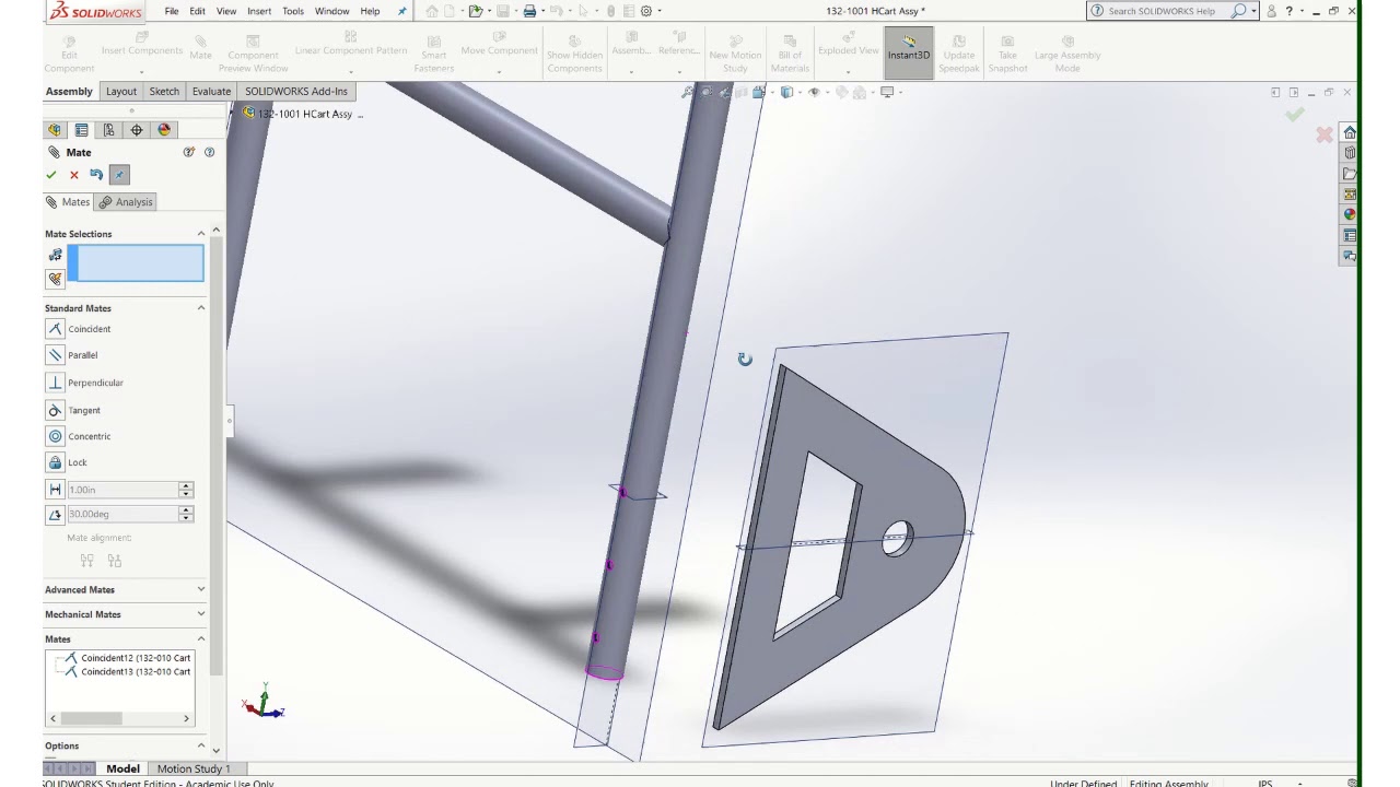 Solidworks Video Hand Cart Wheel Assembly