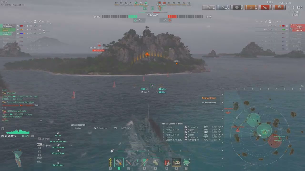 Atllanta in ranked | arsonist | high caliber | 138k damage | World of Warships
