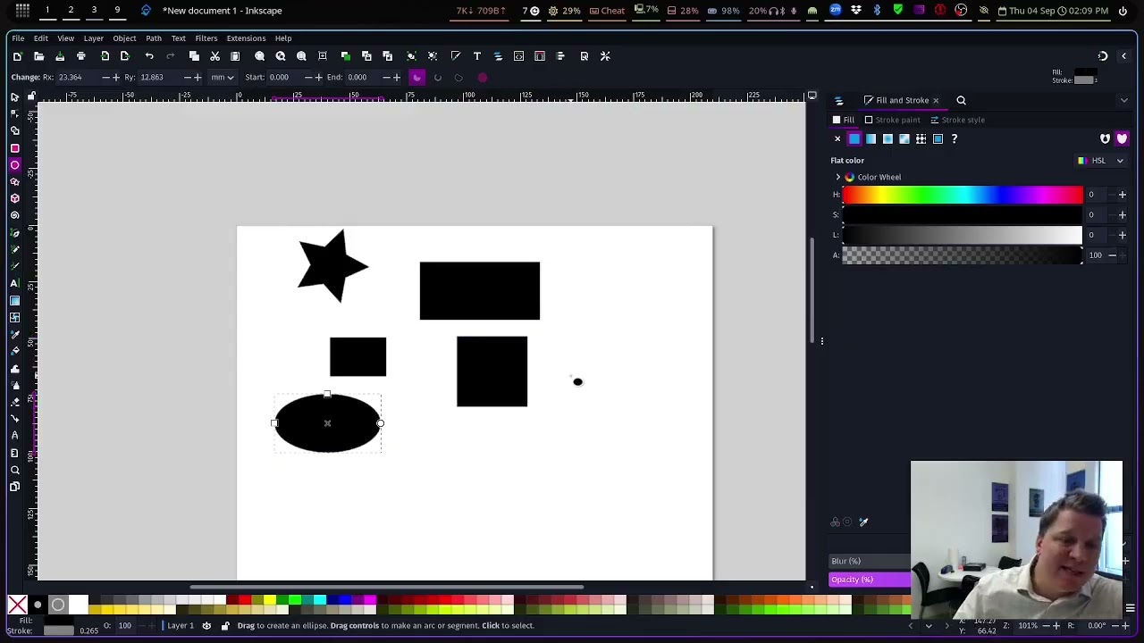 Inkscape for scientists 1 - simple shapes