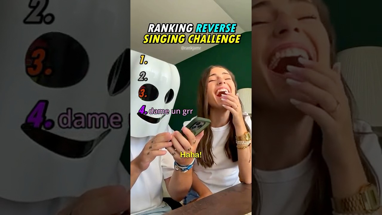 Ranking Reverse Singing Challenge😂😂#shorts