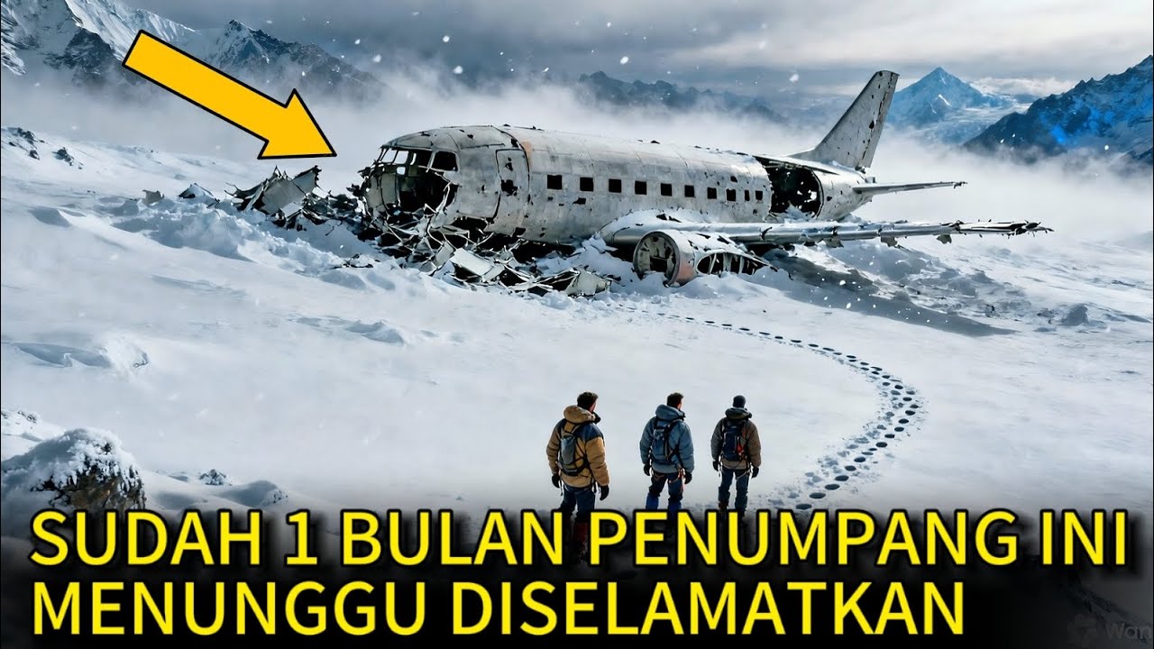 Merinding di Gunung! Tiga Pendaki Temukan Penumpang Masih Hidup di Dalam Bangkai Pesawat