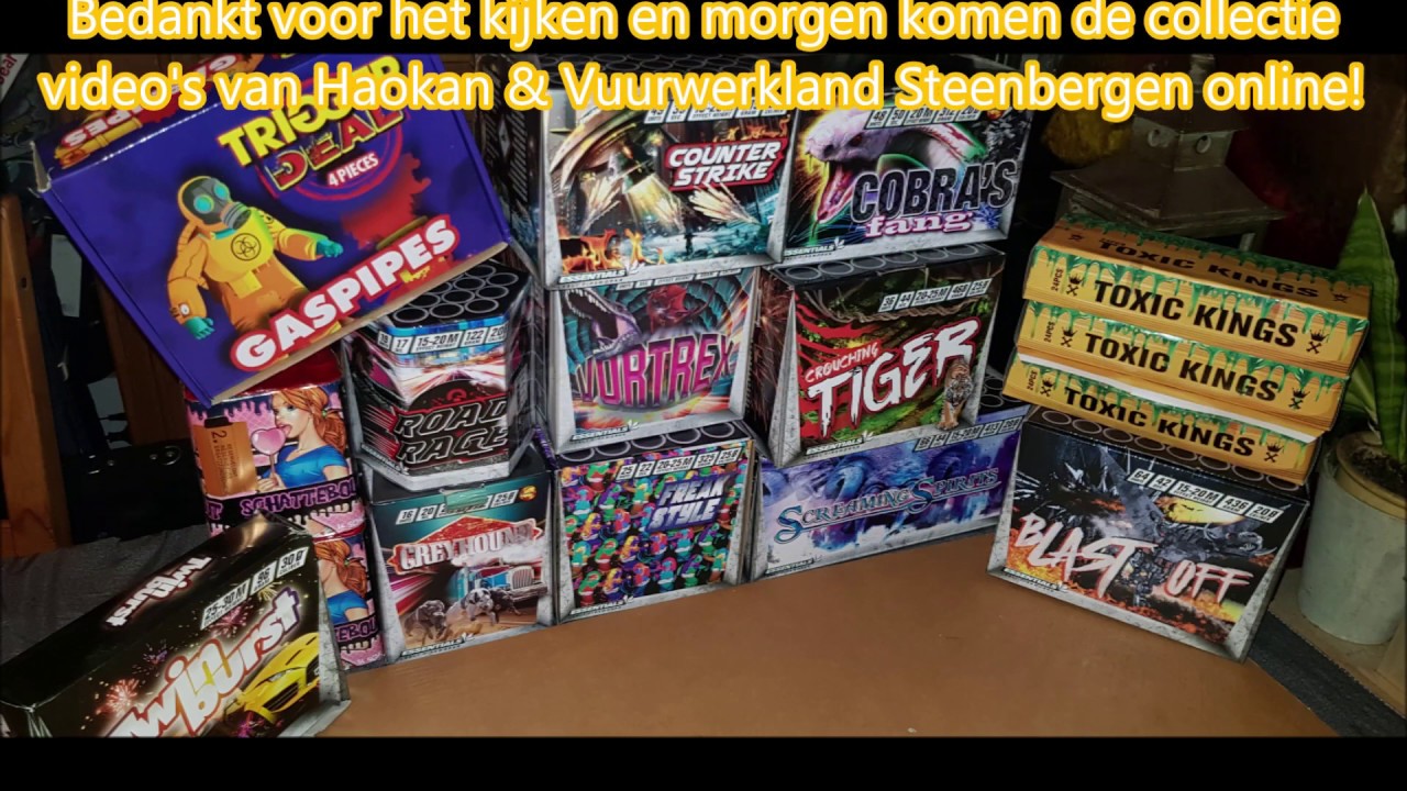 Vuurwerkplanet.nl Collectie video 2018-2019. [DEEL 1]