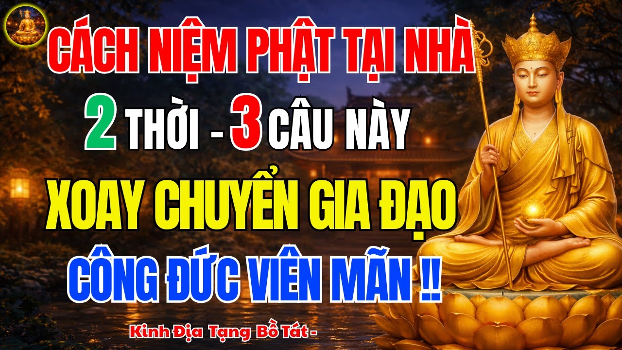 Kinh Địa Tạng Dạy 🌅 Cách Niệm Phật Sáng Tối 3 Câu Linh Ứng Giúp Gia Đạo Hưng Thịnh
