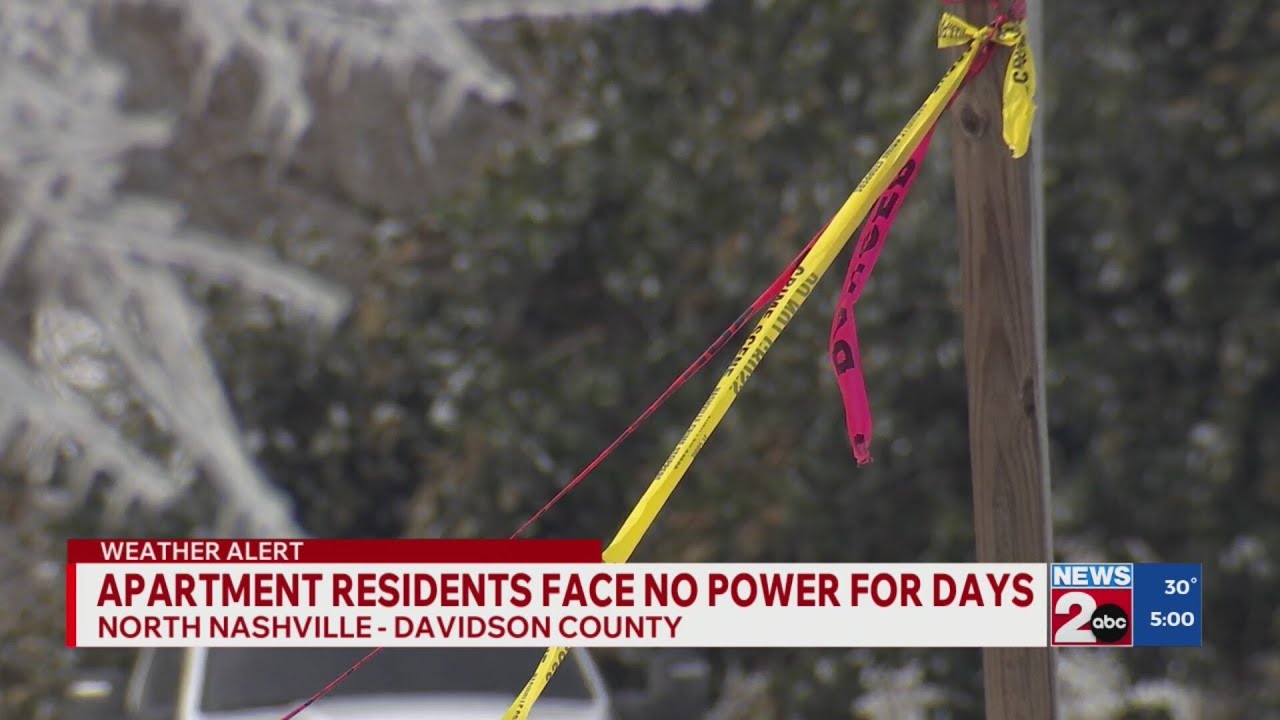 North Nashville, TN apartment residents face days with no power