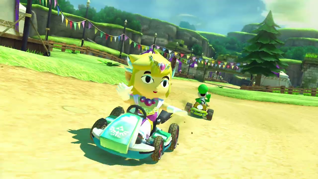 Mario Kart 8 - Toon Link (Zelda and Tetra costume)