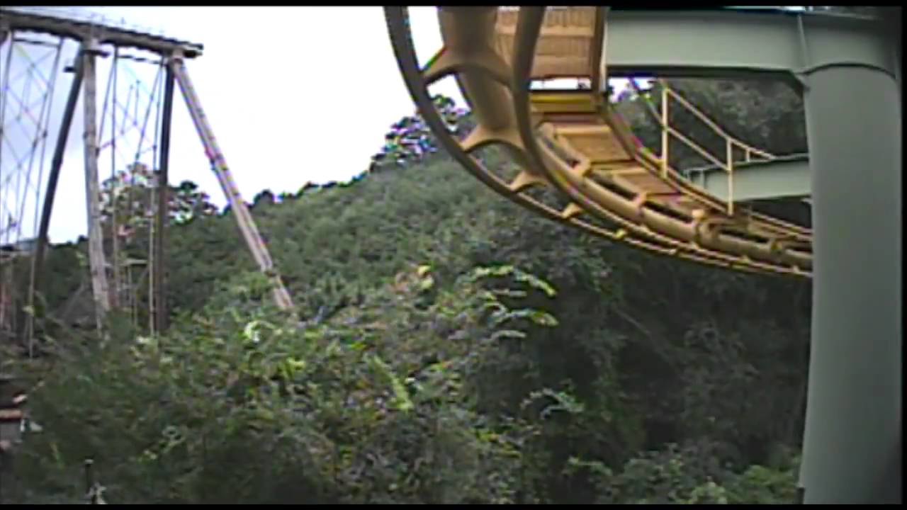 Eagle's Fortress Roller Coaster Front Seat POV Arrow Suspended Everland S. Korea