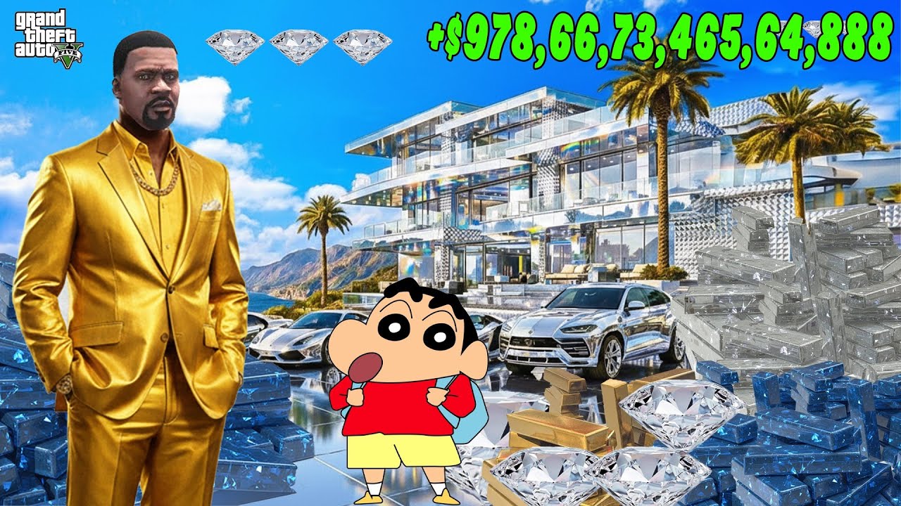 FRANKLIN TOUCH ANYTHING BECOME DIAMOND ll EVERYTHING IS FREE IN GTA 5