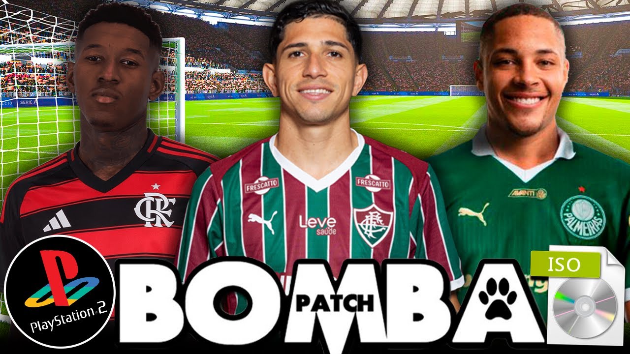🎮 NOVO BOMBA PATCH 2026 (PS2)  DOWNLOAD ISO GRÁTIS (PS2, PCSX2, AETHERSX2) ⚽