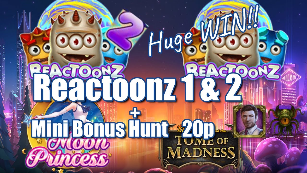 Reactoonz 1 & 2. Which Garga Plays and Pays Best?? + Mini Bonus Hunt + Community BIG WINS!!