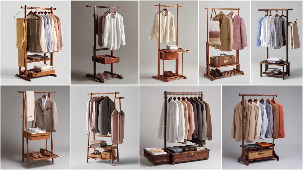 100 Wooden Valet Stand Ideas | Stylish Clothes Butler & Bedroom Organizer Designs