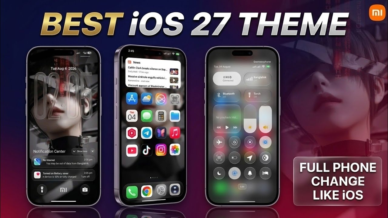 iOS 27 THEME  COMPLETELY CHANGE YOUR XIAOMI DEVICE  WITHOUT ROOT