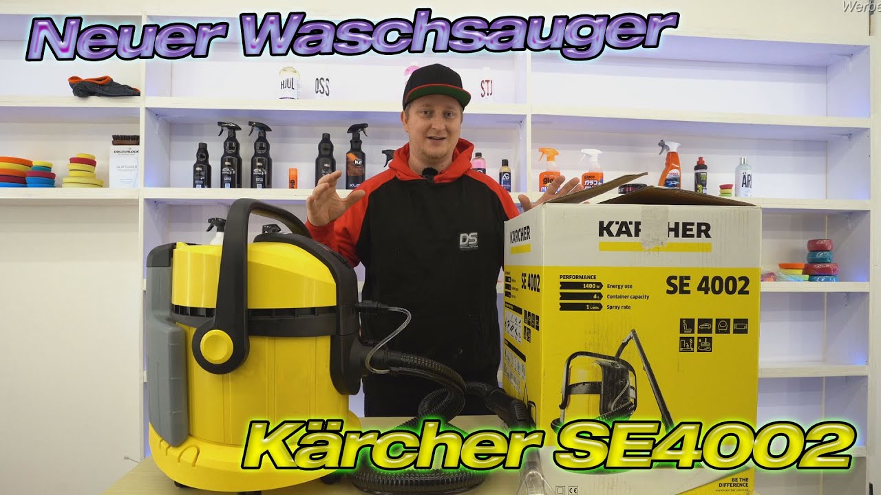 Kärcher SE 4002 Waschsauger im ersten Test - Funktionen und Lie­fer­umfang Fußraum reinigen
