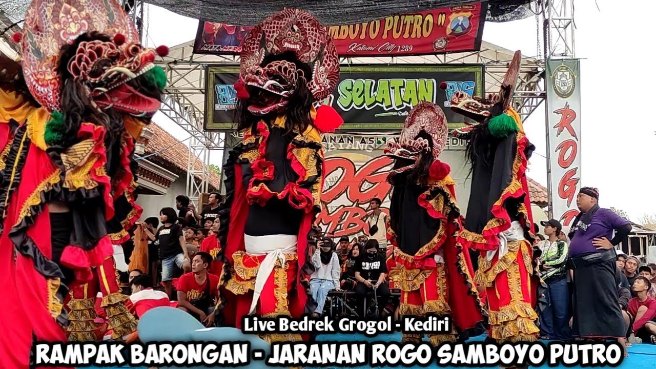 Rampak Barongan Jaranan ROGO SAMBOYO PUTRO Live Bedrek Grogol Kediri