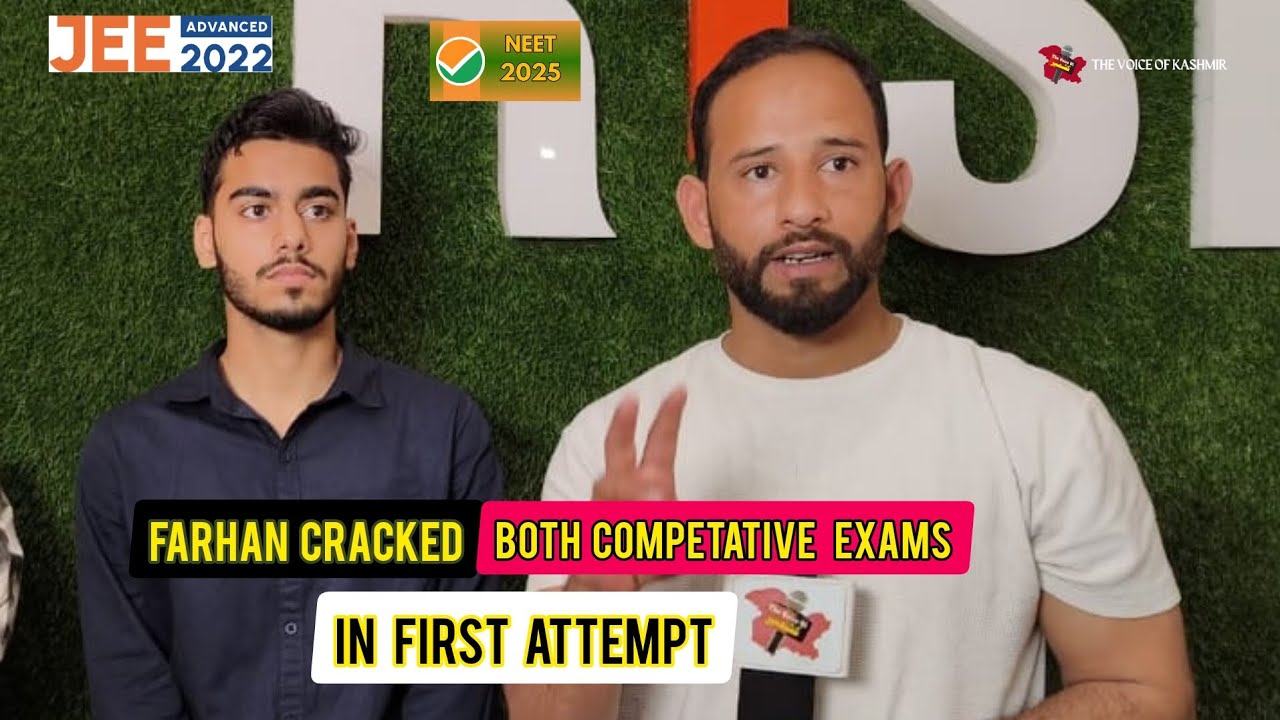 Proud moment | Farhan iqbal Cracks Both JEE , NEET competative exams in first Attempt .