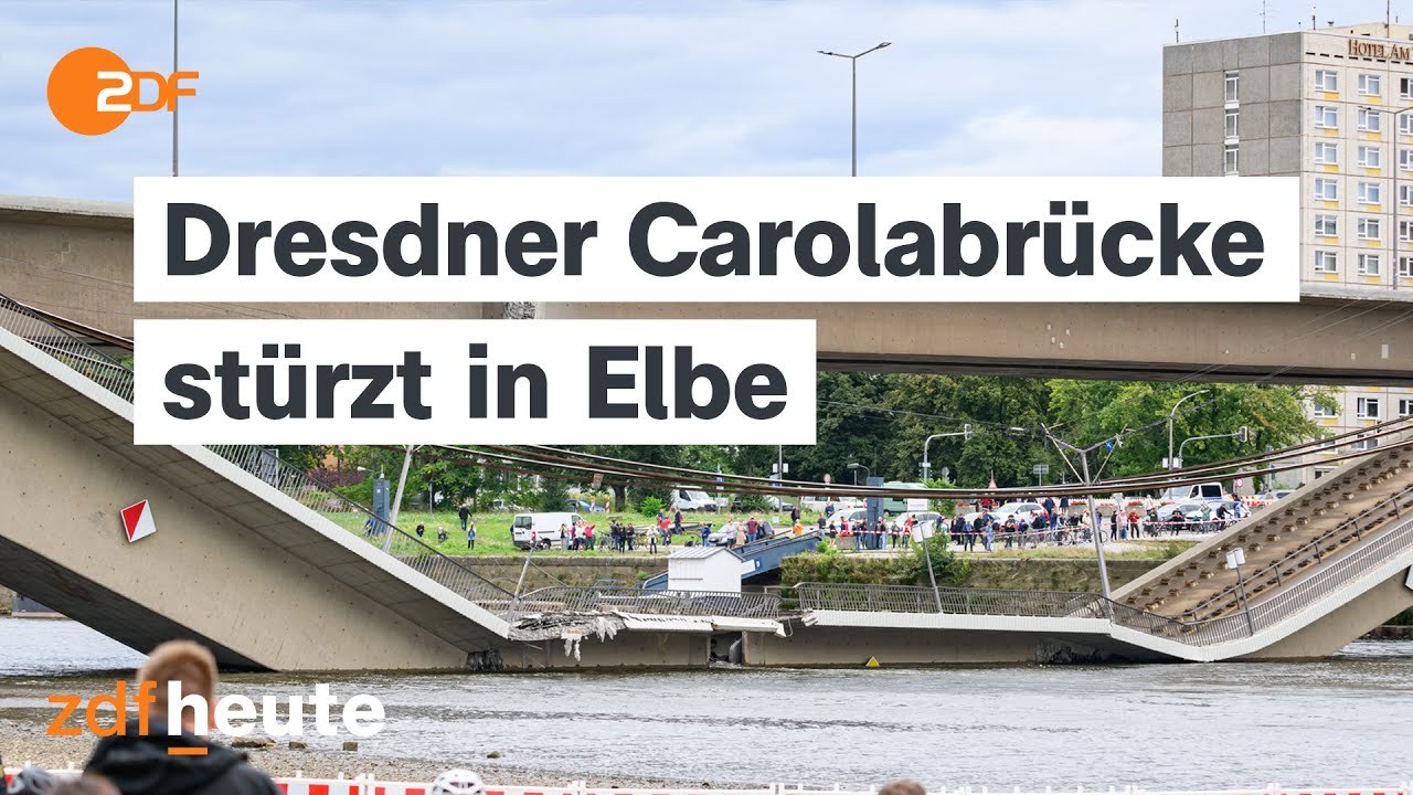Dresdner geschockt: Stürzt Carolabrücke jetzt komplett ein?