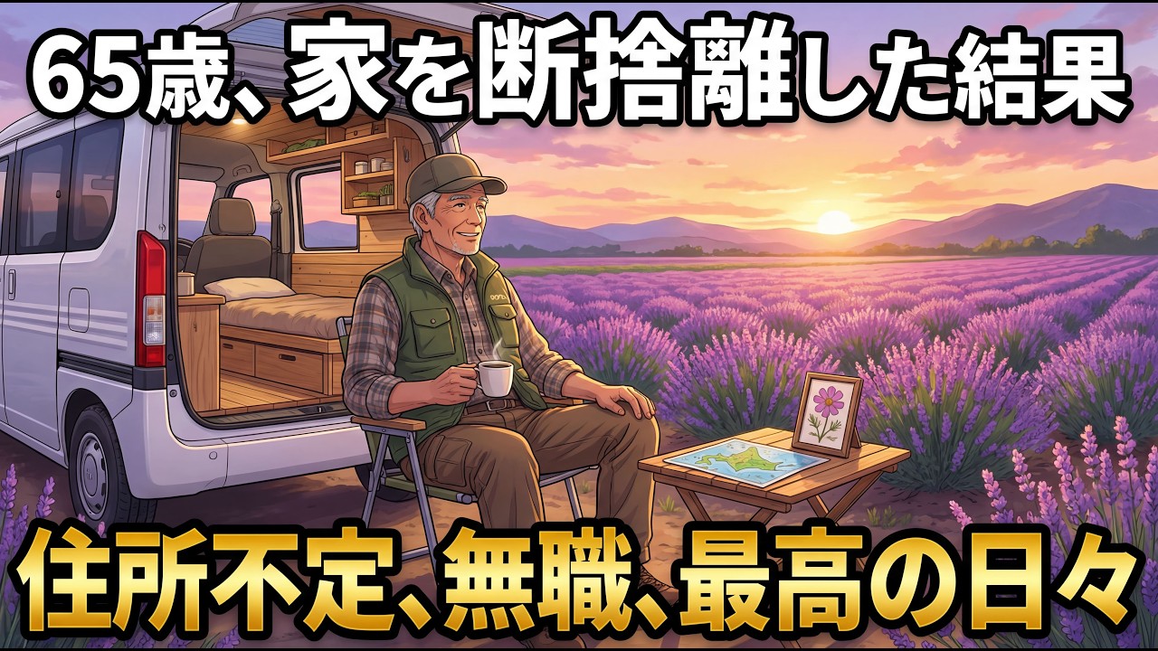 どうして65歳で持ち家を売って「車中泊生活」を選んだのか？日本一周の旅に出た男が語る、家を捨てるメリット【シニア朗読雑学】