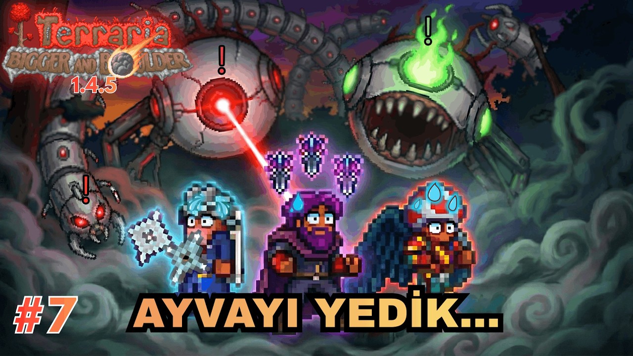BU GÖZLER BELAMIZ OLDU 😭 (The Twins ve The Destroyer!) | Terraria 1.4.5 Türkçe Multiplayer #7