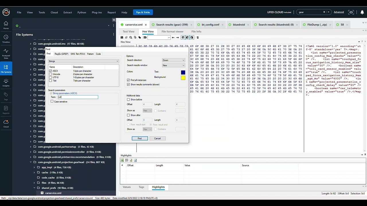 How to Use Keyword Search In Physical Analyzer To Recover More Artifacts