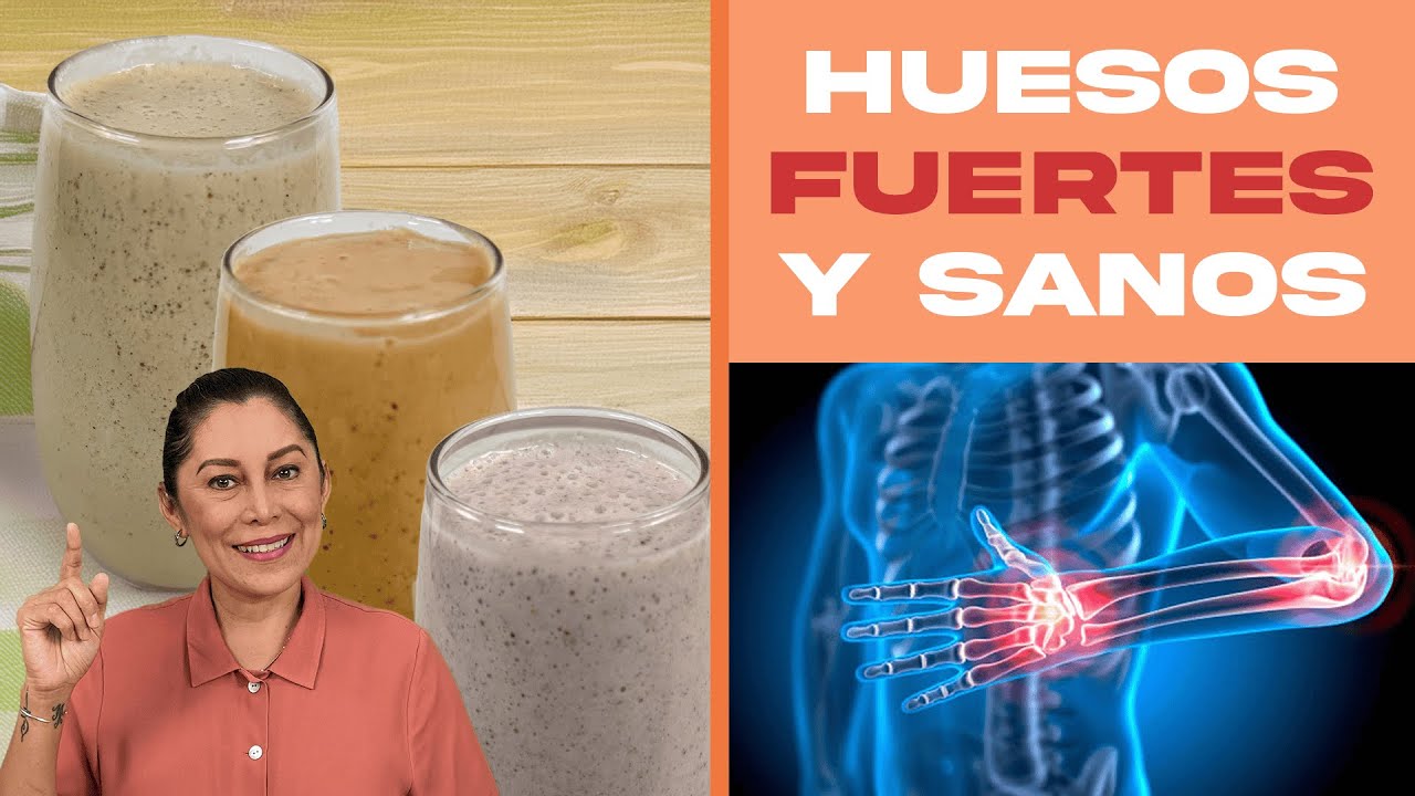HUESOS FUERTES, LICUADOS altos en CALCIO Natural (Sin lácteos) Evita Osteoporosis y Artritis. Niños