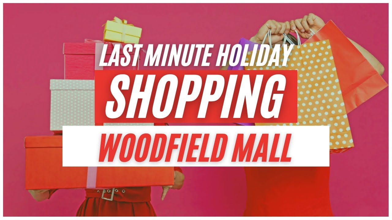 Last minute holiday shopping at Woodfield Mall in Schaumburg, Illinois