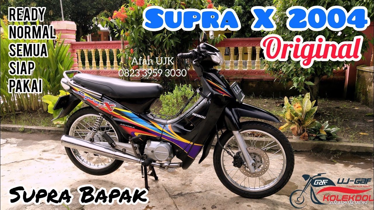 ORIGINAL HONDA ASTREA SUPRA X 2004, SURAT LENGKAP PAJAK ON, PLAT N LUMAJANG JATIM