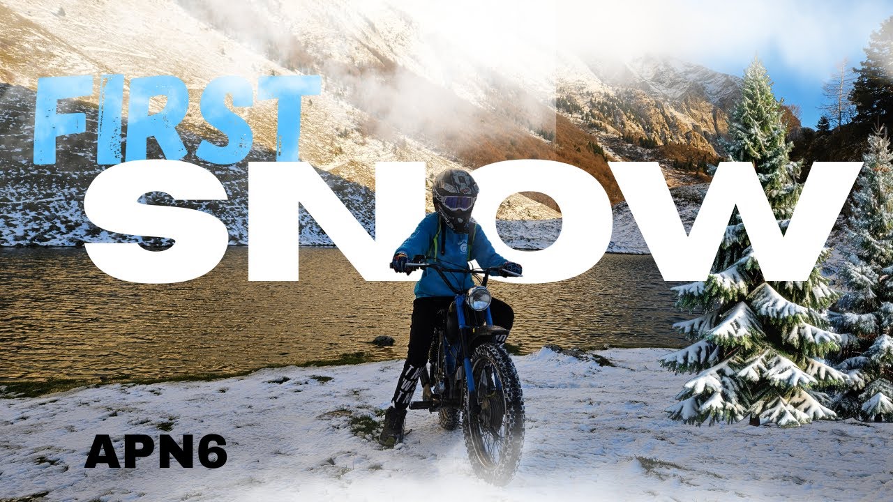 First snow with Tomos