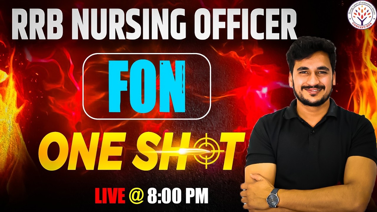RRB Nursing Officer 2026 | FON One Shot Revision | Nursing Superintendent Most Important Questions