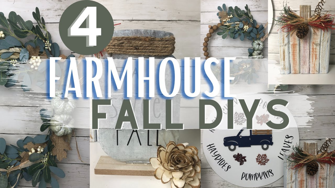 4 *NEW* HIGH END INEXPENSIVE FALL DIYS | Dollar Tree DIY | Fall Decor Ideas