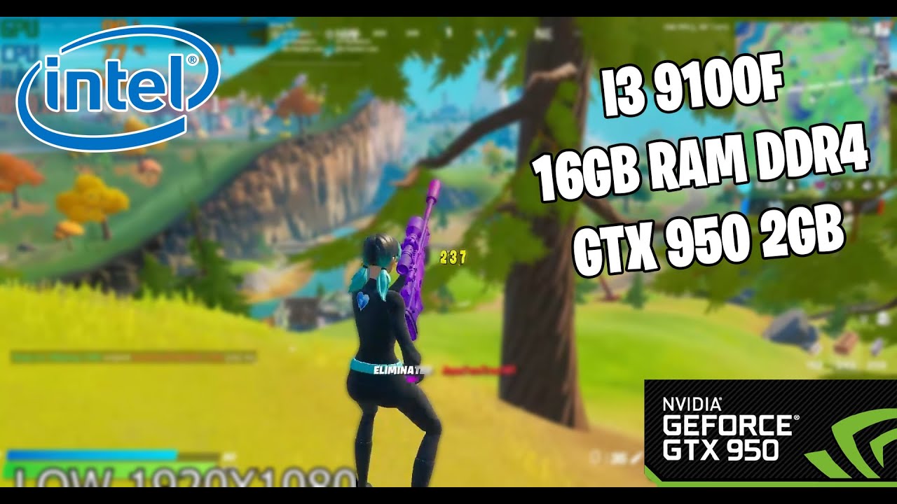GTX 950 Fortnite Season 4 l Low settings 1920x1080p l Benchmark