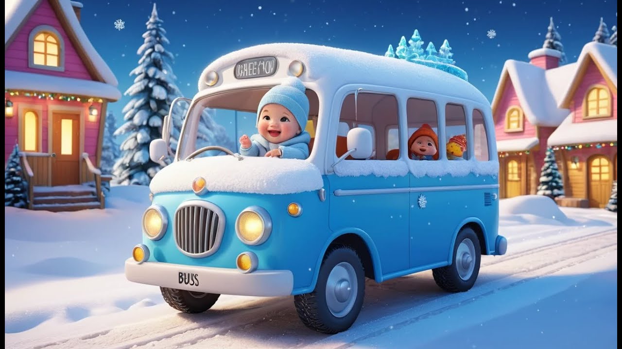 Little Snow Bus | Fun Learning & Action Song for Toddlers